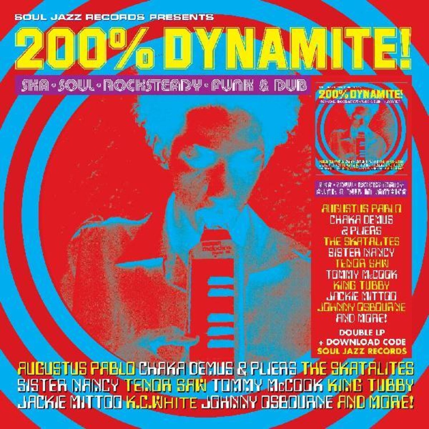 Soul Jazz Records Presents - 200% Dynamite Ska Soul Rocksteady Funk & Dub in Jamaica 2xLP