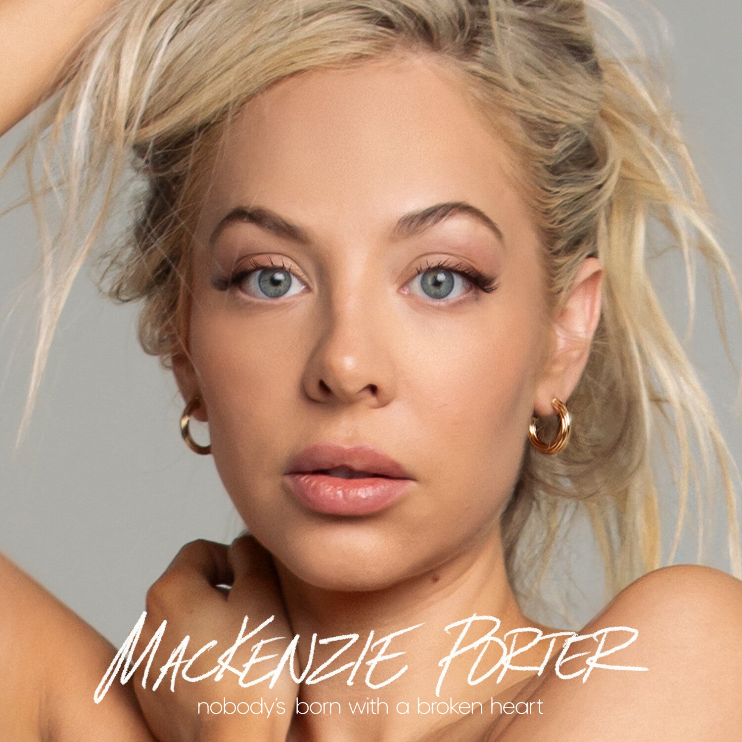 Mackenzie Porter - Nobody's Born with a Broken Heart - Smokey Grey/Blue & White 2xLP (Gray Vinyl)