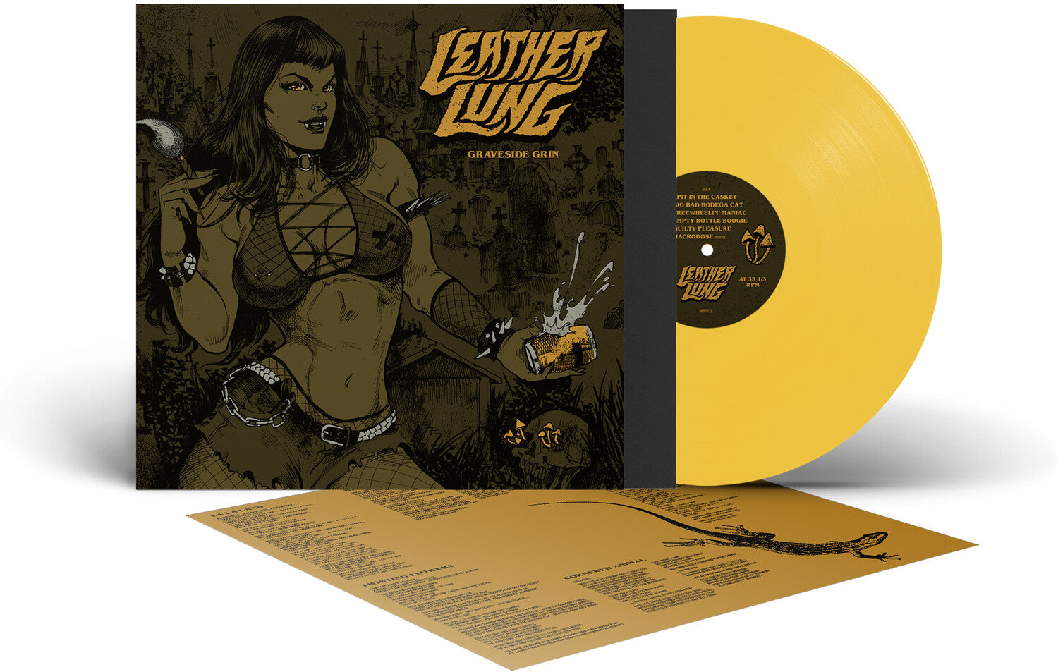 Leather Lung - Graveside Grin - Sold Yellow (Yellow Vinyl)