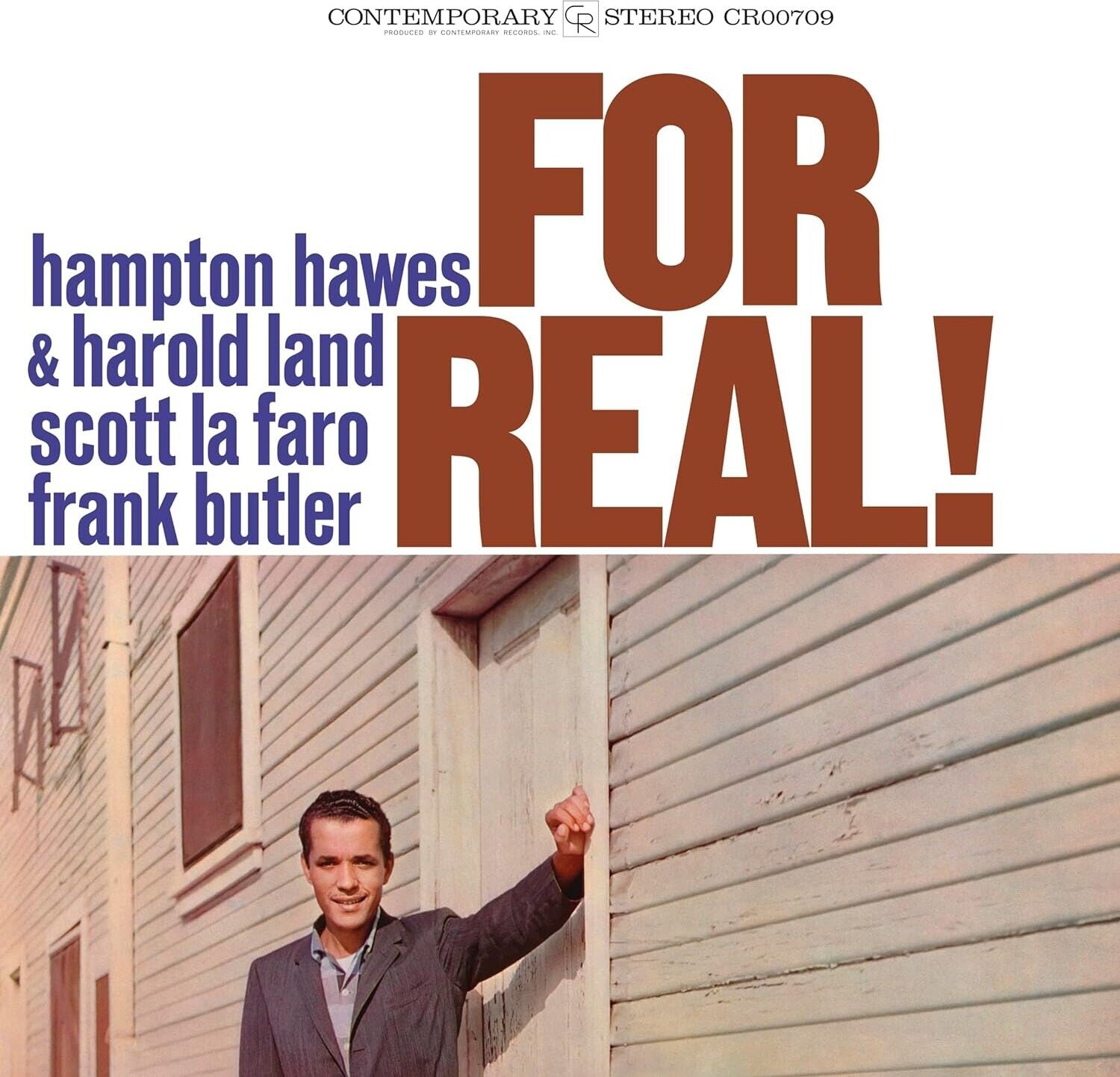 Hampton Hawes - For Real! (Contemporary Records Acoustic Sounds Series) — vinyl LP album cover