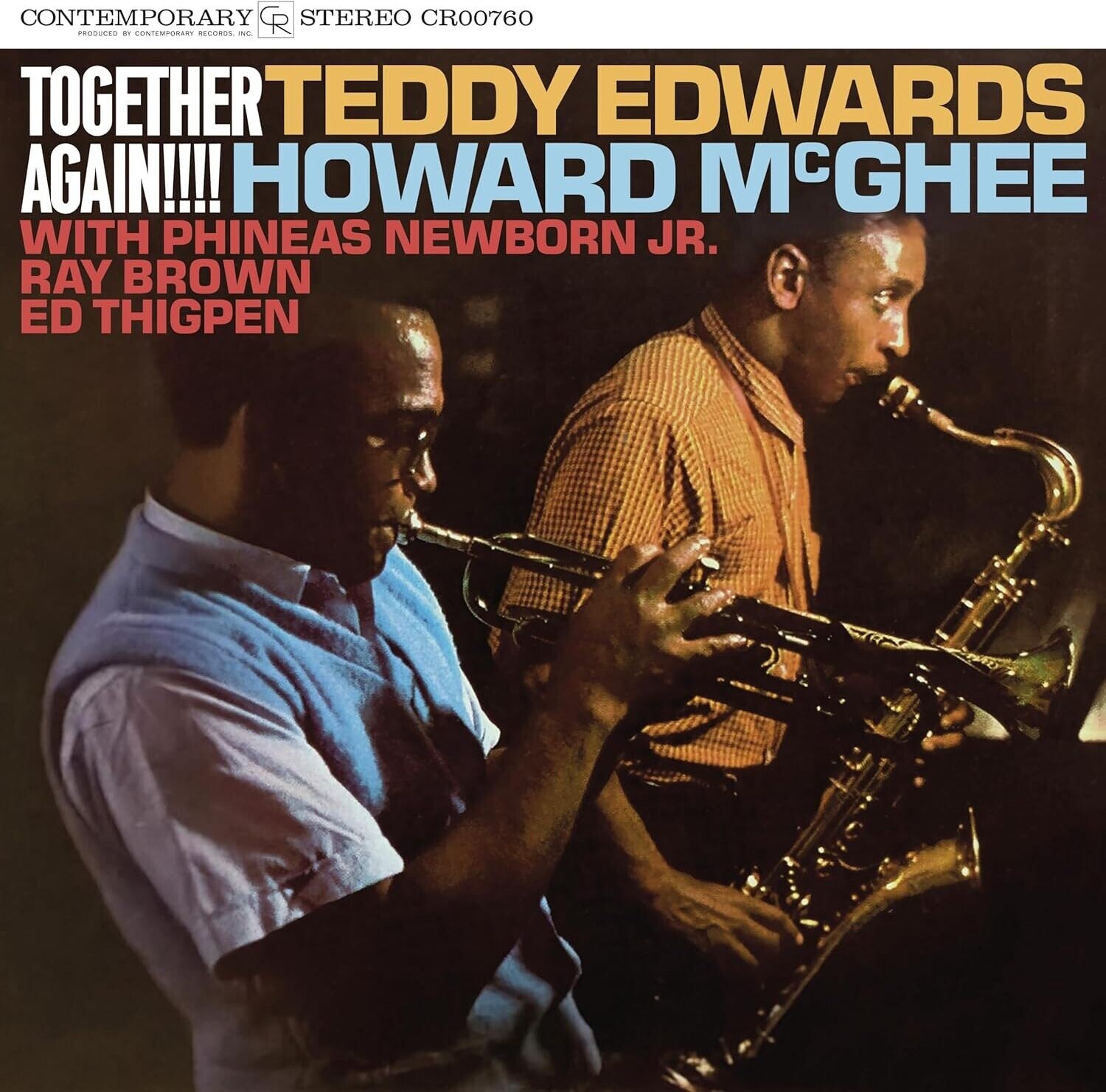  Howard McGhee - Together Again!!!! (Contemporary Records Acoustic Sounds Series) — vinyl LP album cover