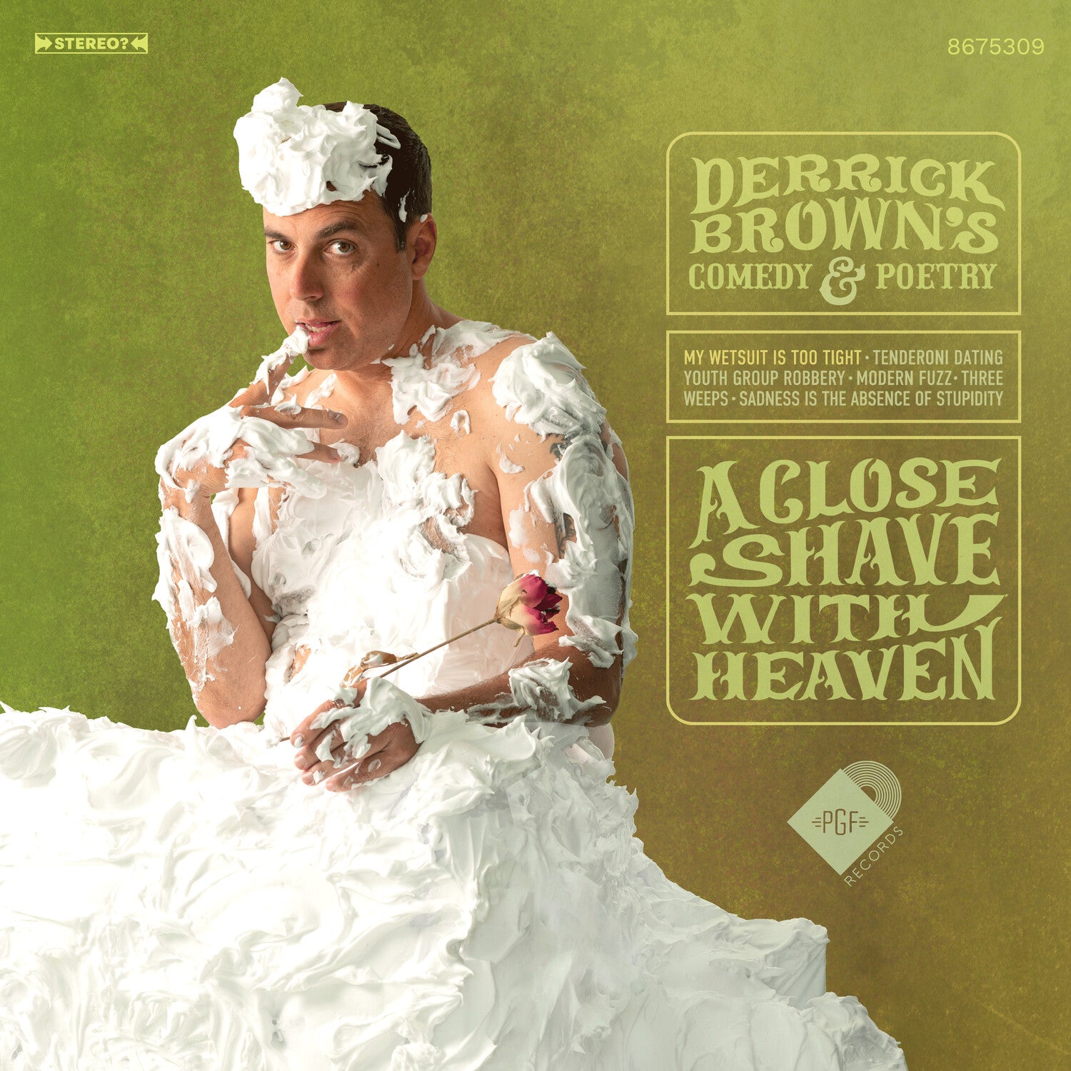 Derrick Brown - A Close Shave with Heaven - Green (Green Vinyl)