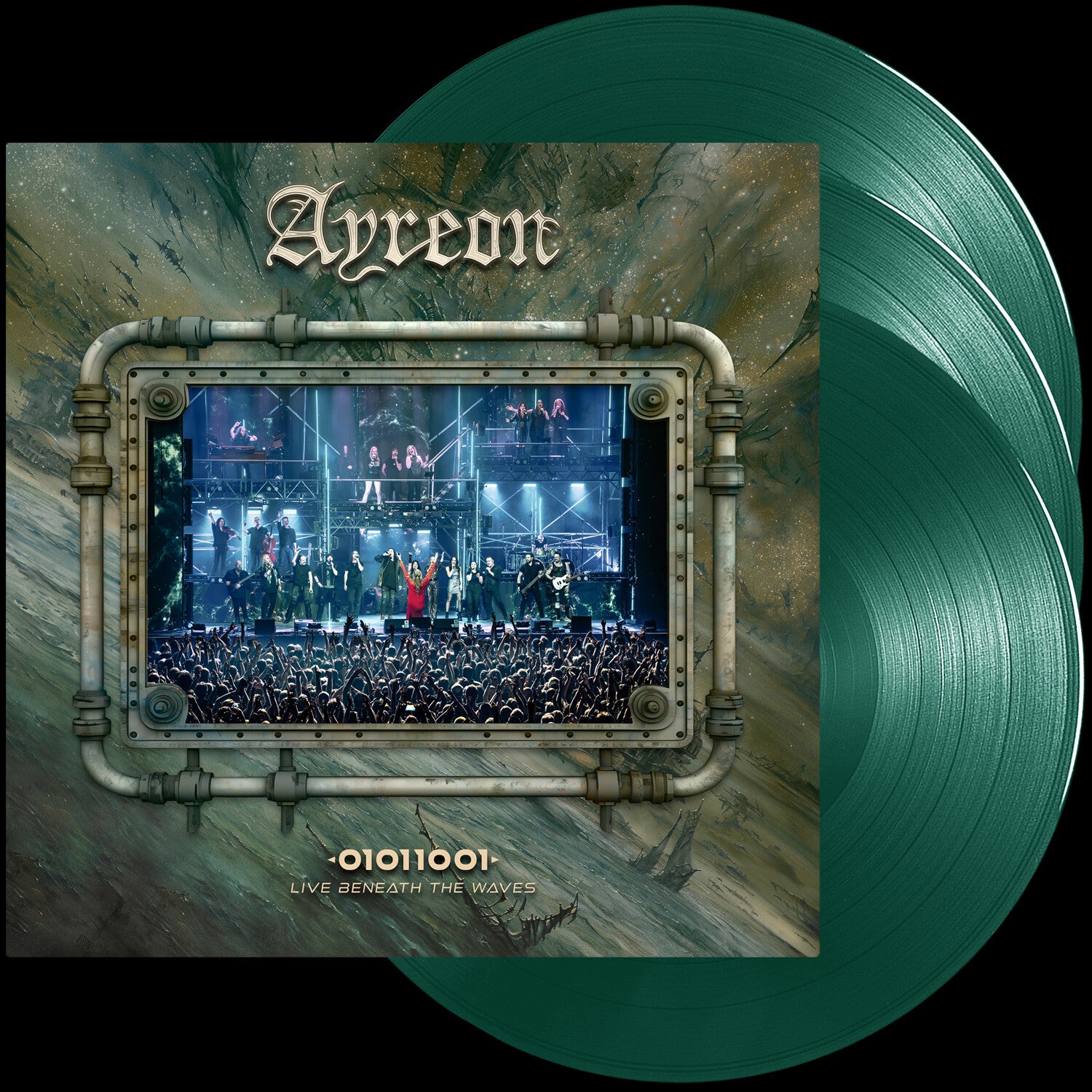 Ayreon - 01011001 - Live Beneath the Waves 3xLP (Green Vinyl)