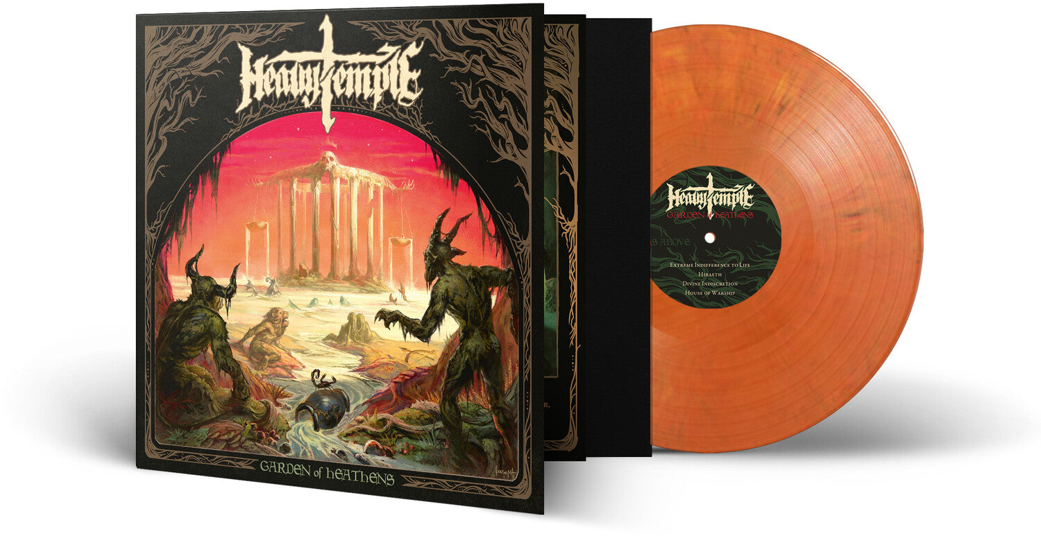 Heavy Temple - Garden of Heathens - Yellow/Red/Black Marble (Yellow Vinyl)