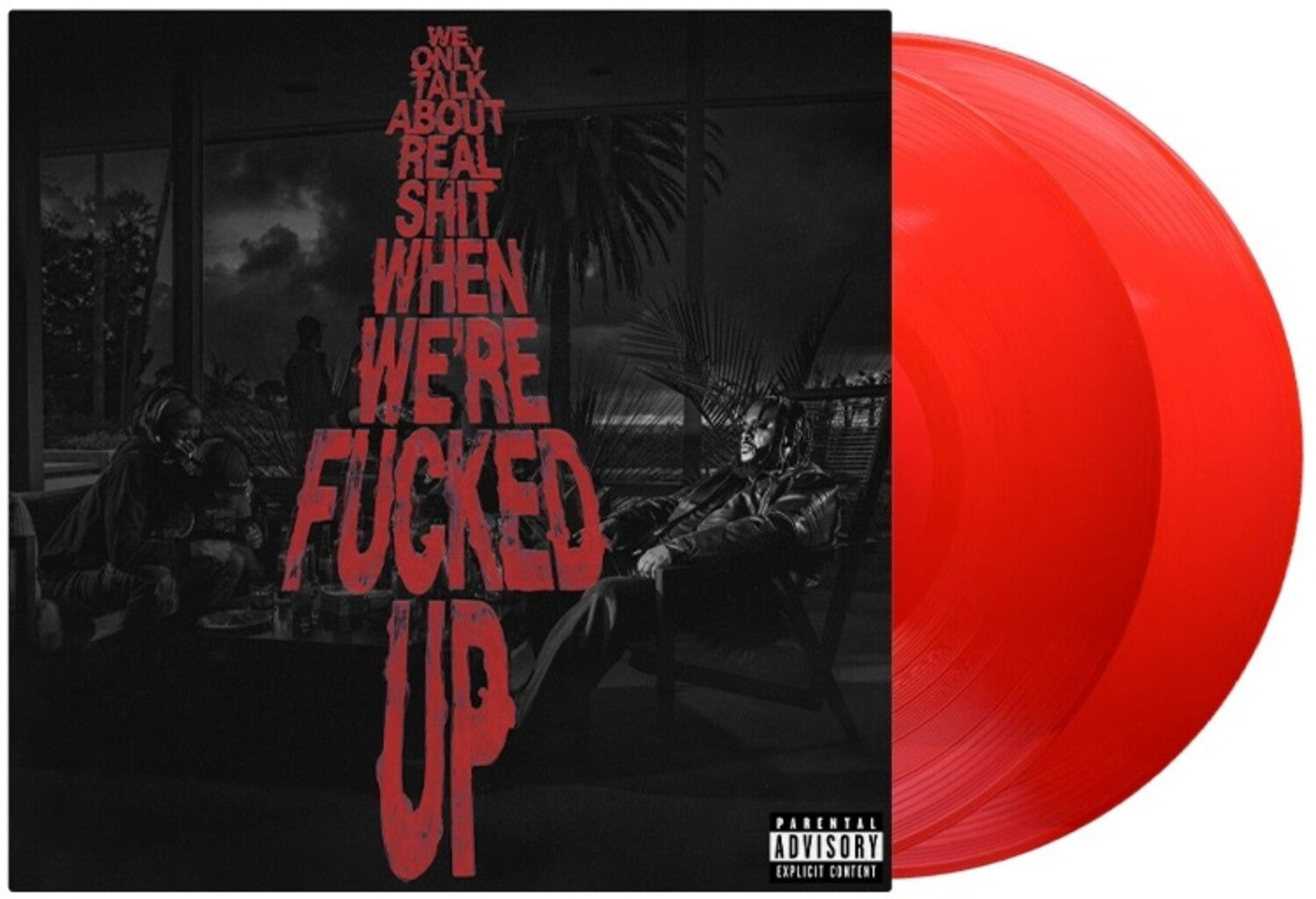 Bas - We Only Talk About Real Shit When We're Fncked Up 2xLP (Clear Vinyl)