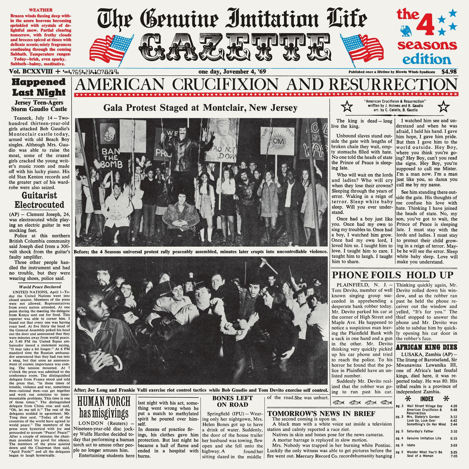 Frankie Valli & the Four Seasons - The Genuine Imitation Life Gazette
