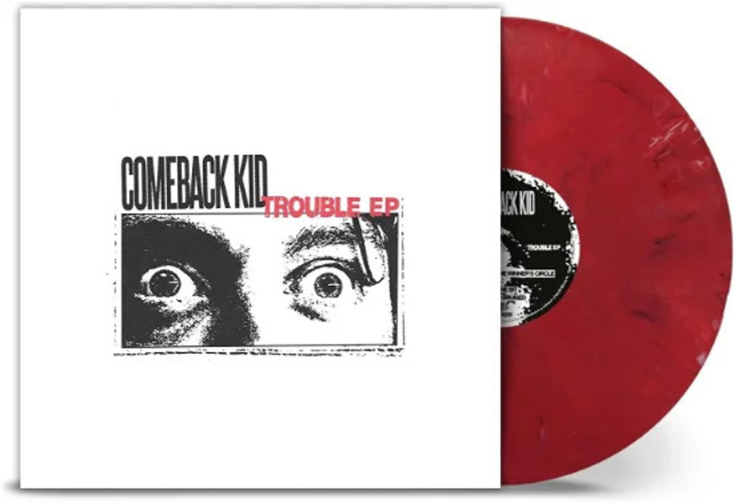 Comeback Kid - Trouble - Marbled White, Black & Transparent Red Colored Vinyl (White Vinyl)