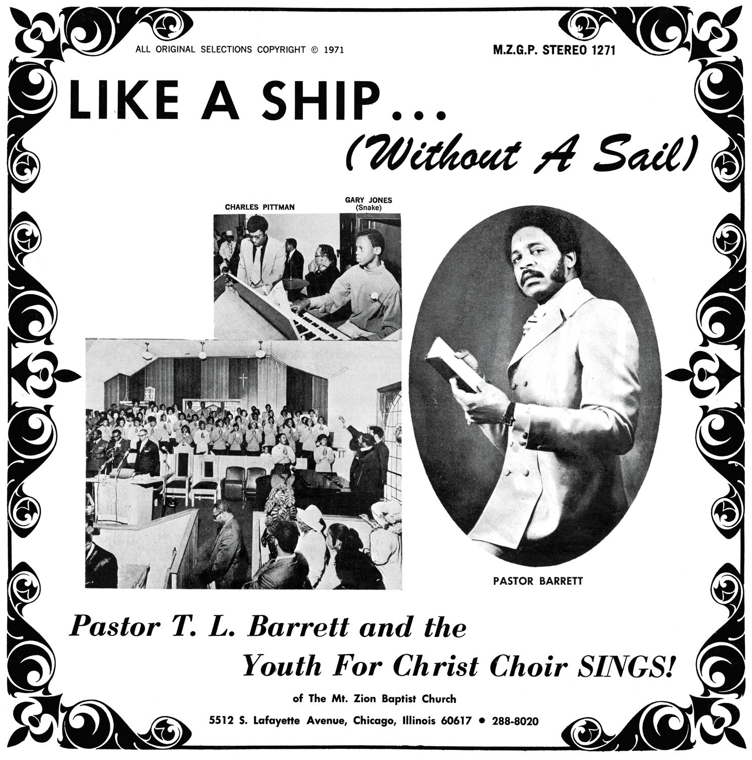 Pastor T.L. Barrett / Youth for Christ Choir - Like a Ship (Without a Sail)
