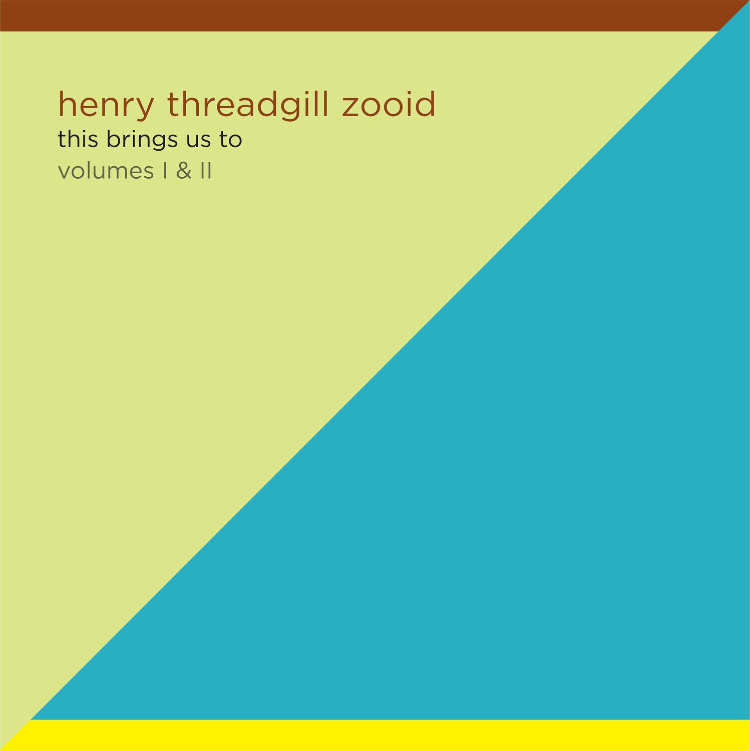 Henry Threadgill - This Brings Us To Vol. 1 & 2 2xLP