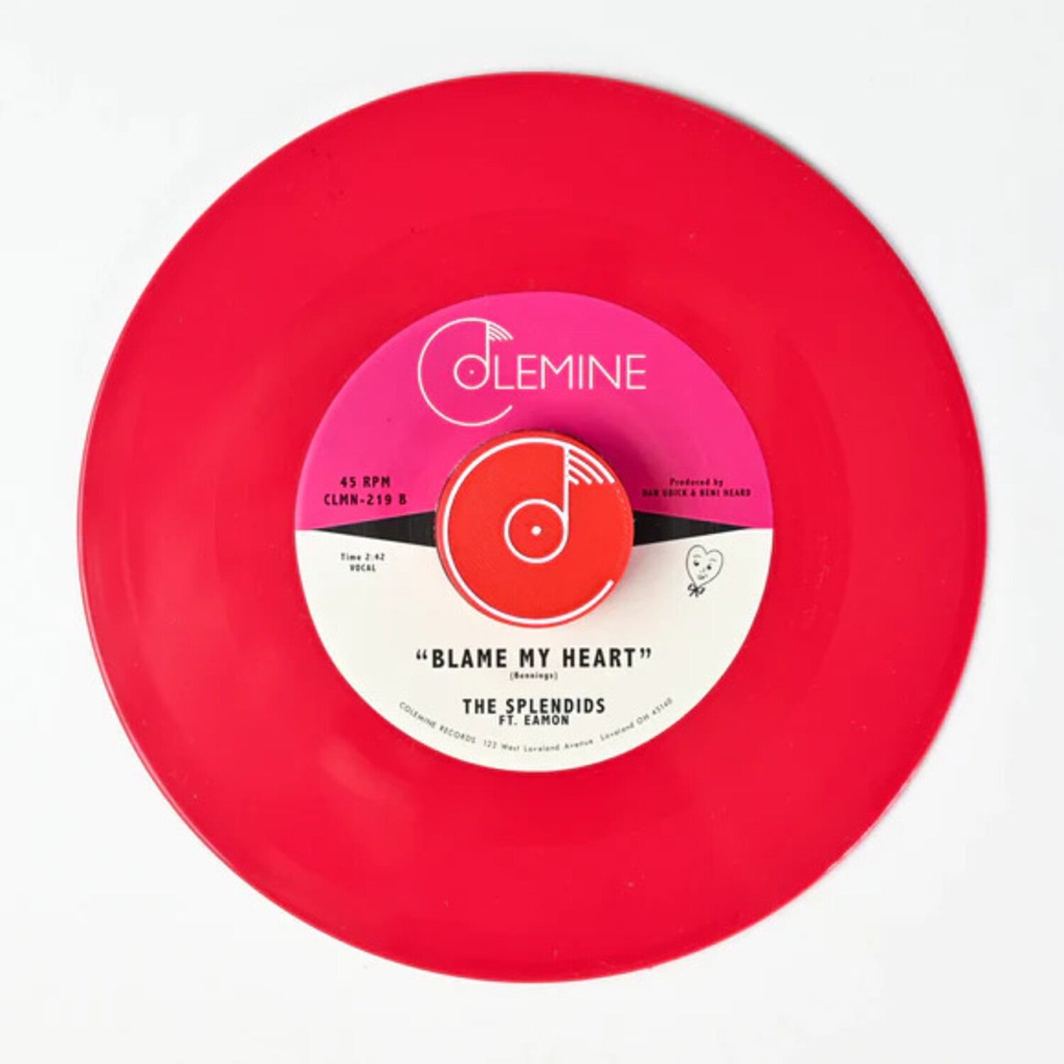 Splendids & Eamon - Cry Baby Cry / Blame My Heart (Red Vinyl)
