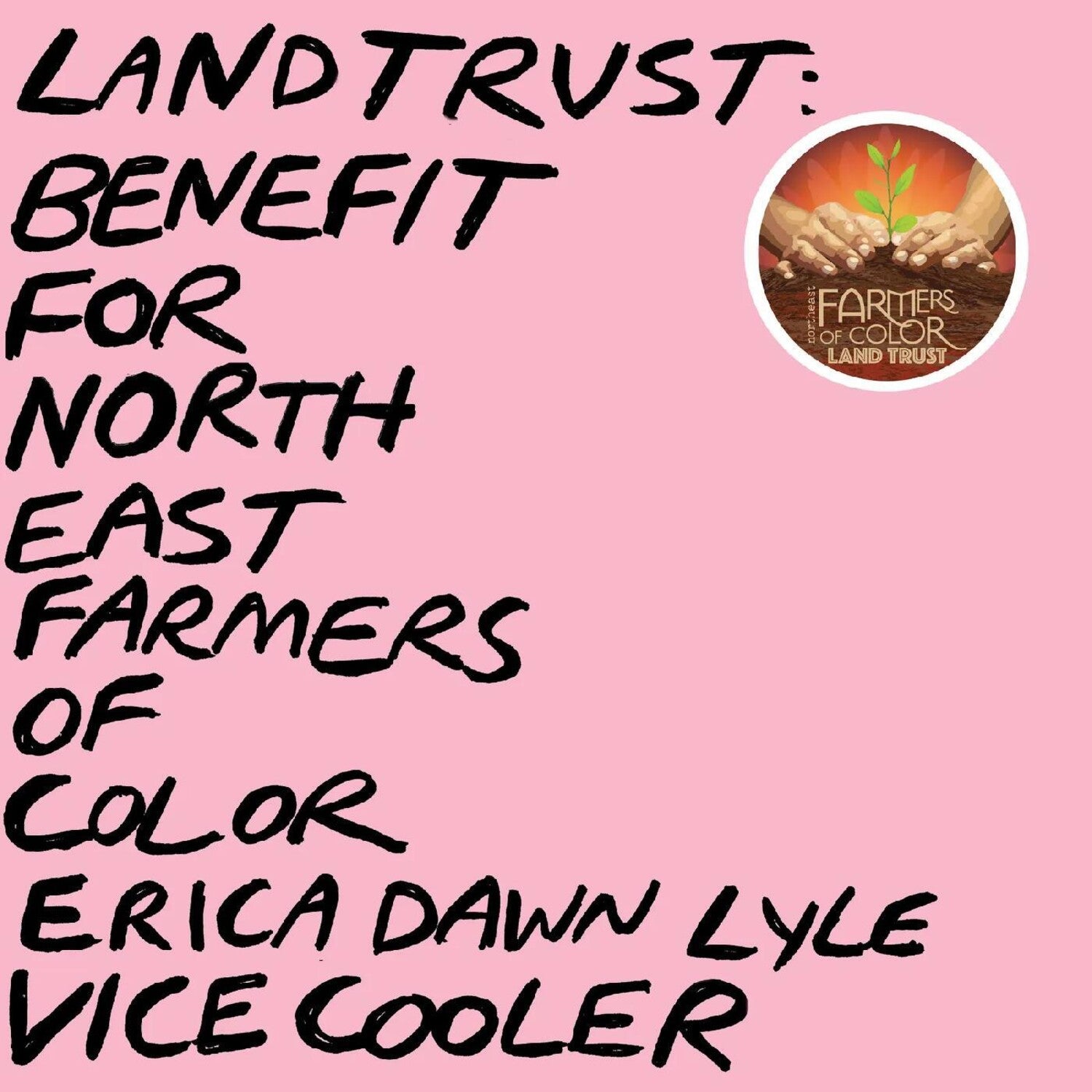 Vice Cooler / Erica Dawn Lyle - Land Trust: Benefit For Nefoc 2xLP (Pink Vinyl)