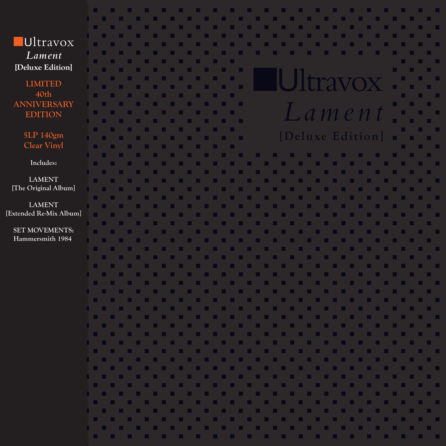 Ultravox - Lament : Limited 40th Anniversary Edition 5xLP (Clear Vinyl)