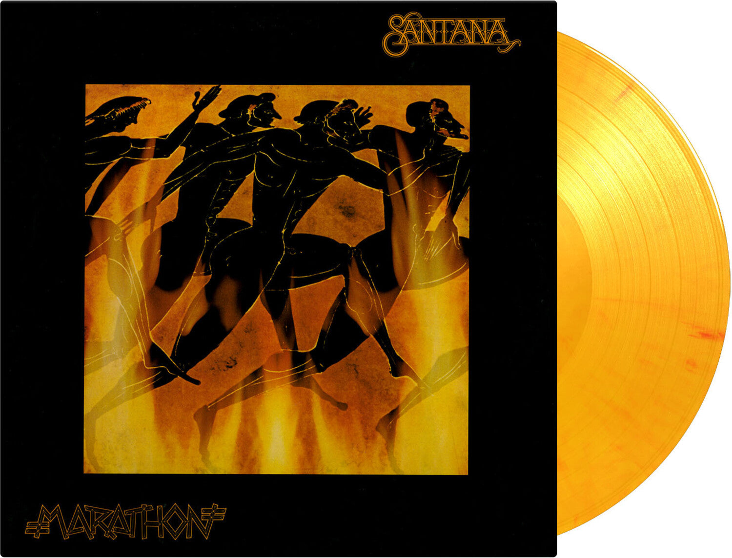 Santana - Marathon - Limited 180-Gram Yellow, Orange & Red Marble Colored Vinyl (Yellow Vinyl)
