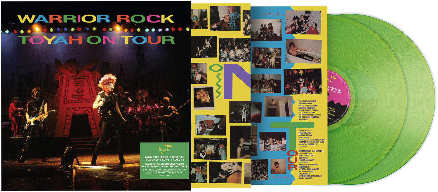 Toyah - Warrior Rock - Toyah On Tour 2xLP (Clear Vinyl)