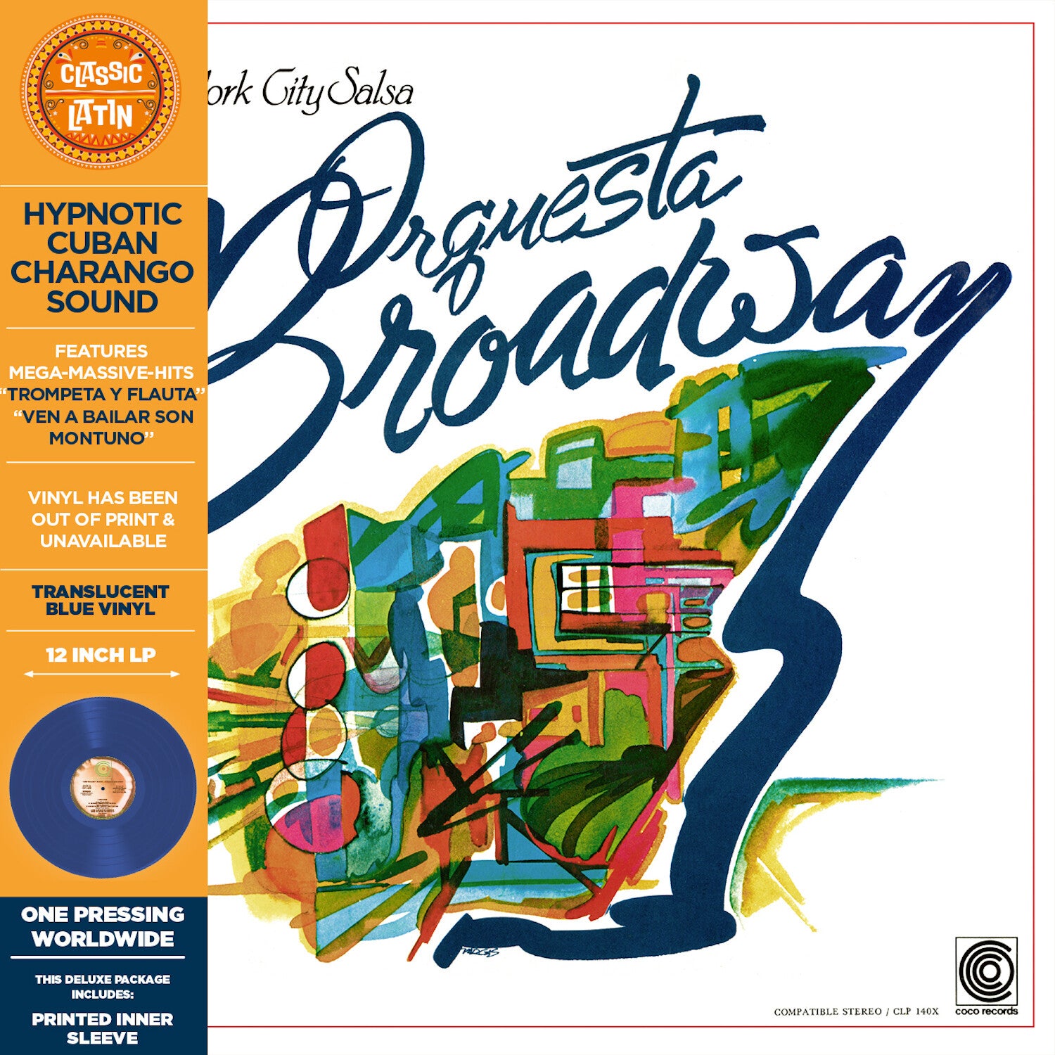Orquestra Broadway - New York City Salsa - Translucent Blue (Blue Vinyl)