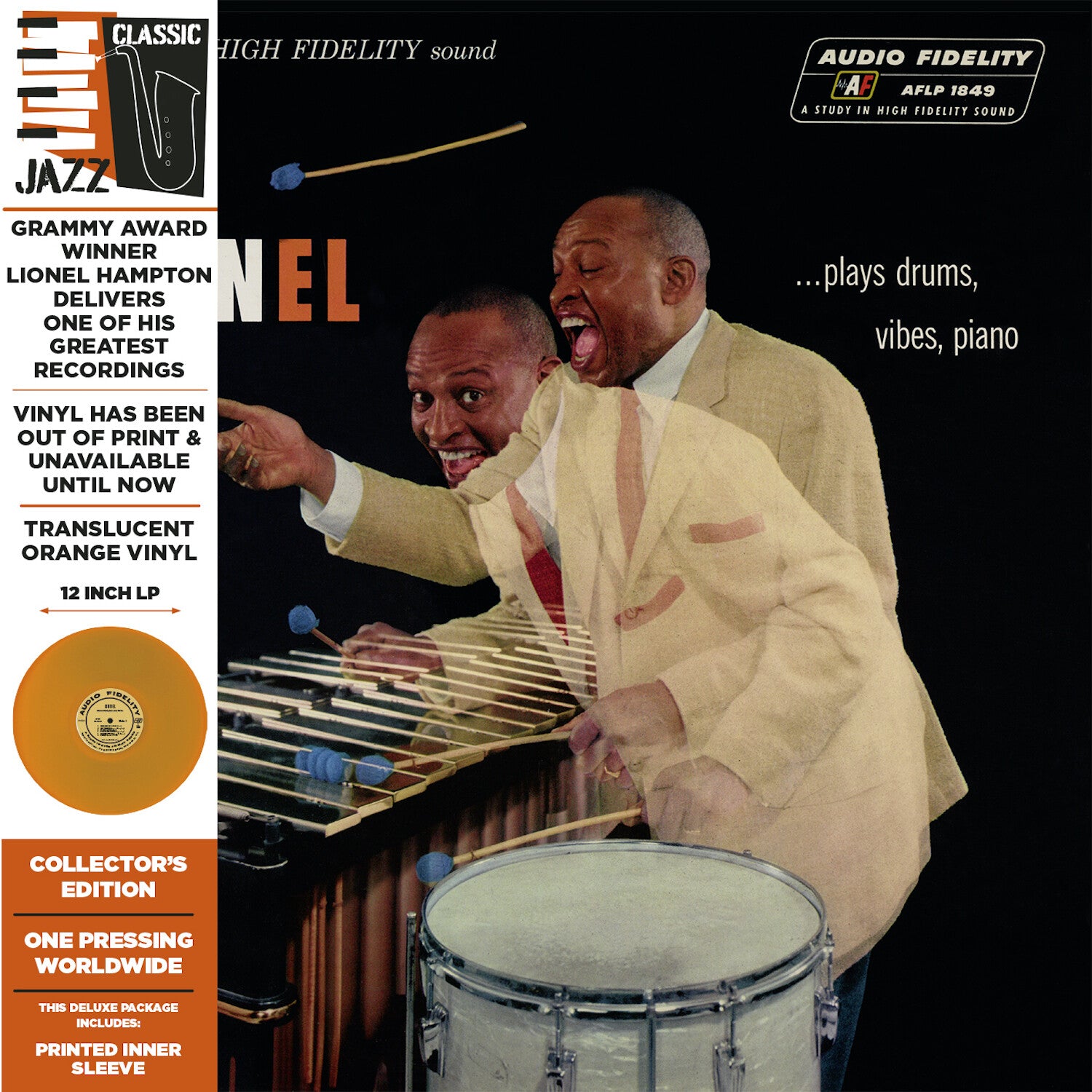 Lionel Hampton - Lionel... Plays Drums, Vibes, Piano - Translucent Orange (Orange Vinyl)