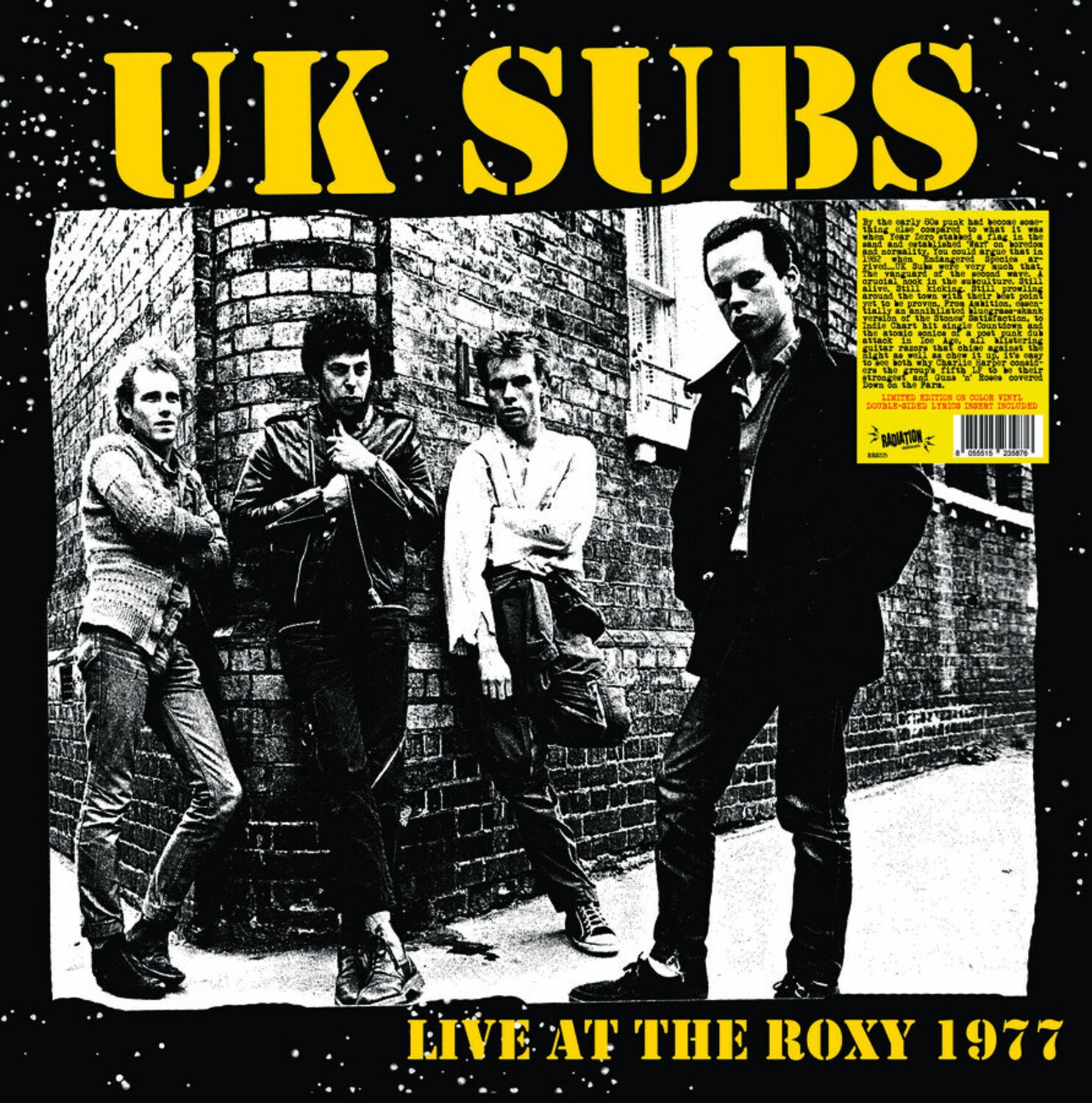UK Subs - Live At The Roxy (Yellow Vinyl)
