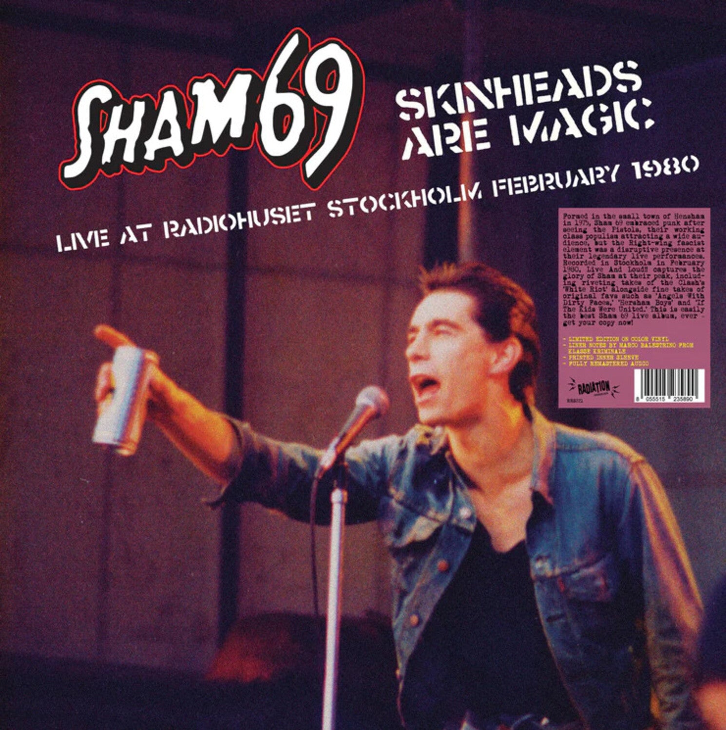 Sham 69 - Skinheads Are Magic: Live In Stockholm 02/02/1980 (Red Vinyl)