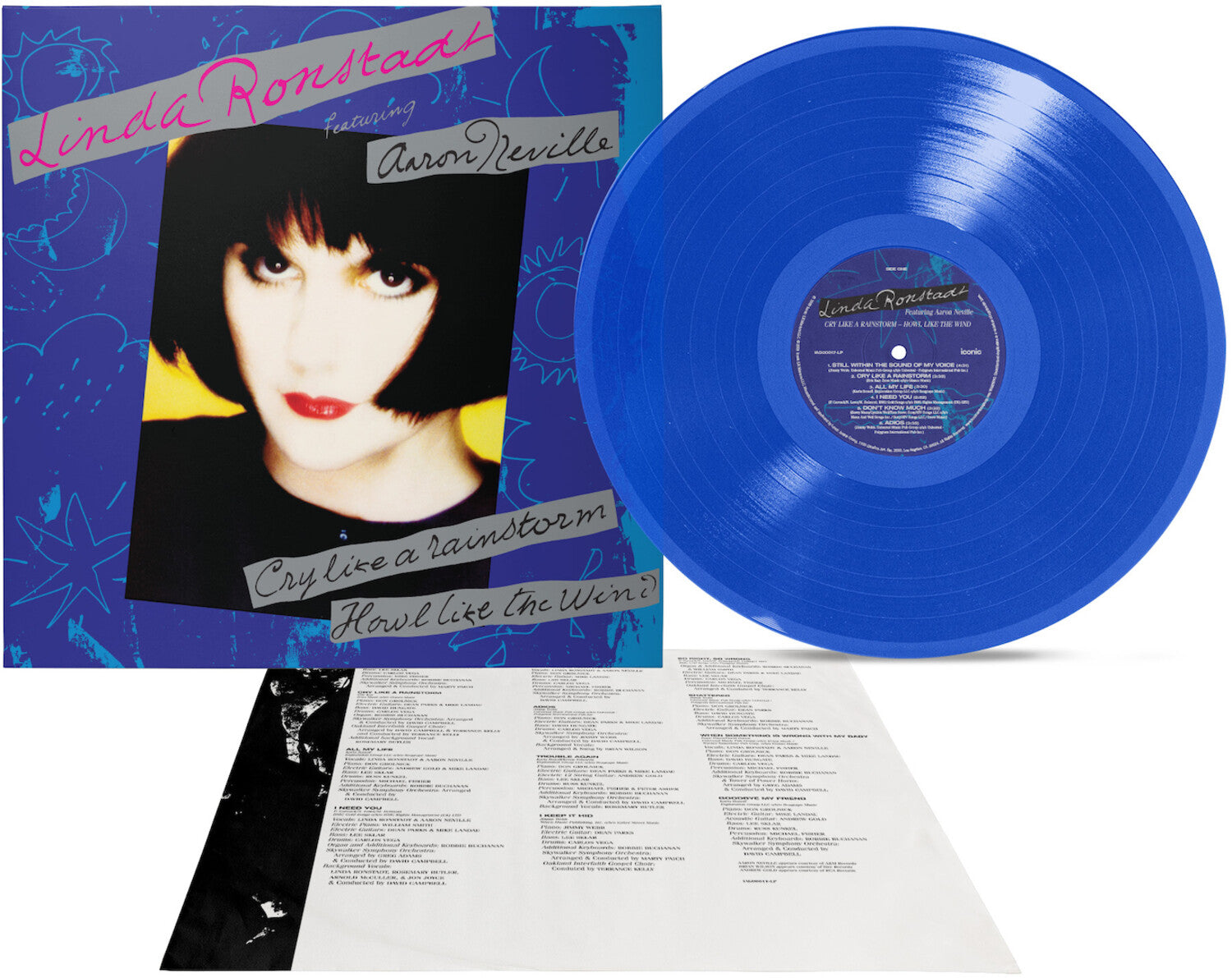 Linda Ronstadt - Cry Like a Rainstorm - Howl Like the Wind - Translucent Blue (Blue Vinyl)
