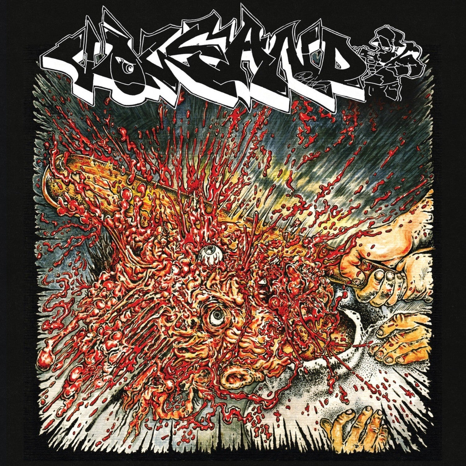 Volcano - Fool 2 Tha Game - Clear w/ Army Green Splatter and Black Silk (Clear Vinyl)