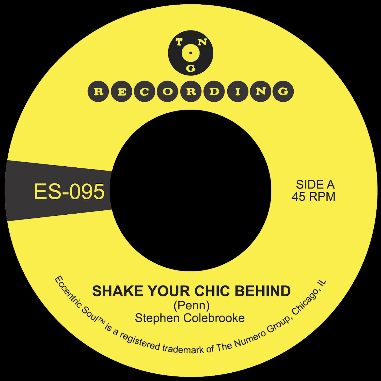 Stephen Colebrooke - Shake Your Chic Behind B/W Stay Away From Music
