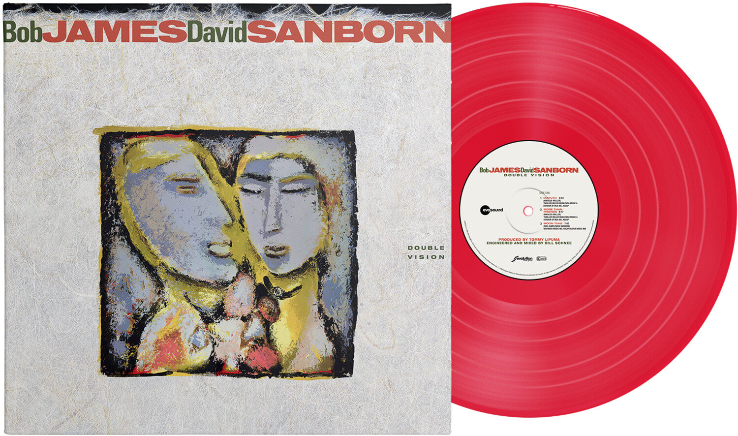 Bob James / David Sanborn - Double Vision - Transparent Red (Clear Vinyl)