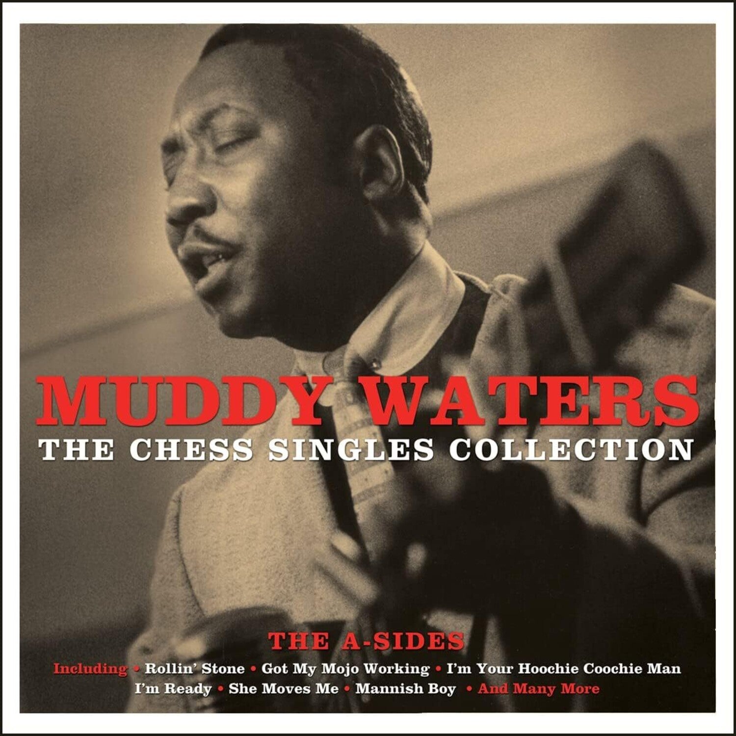 Muddy Waters - Chess Singles - 180gm White Vinyl 2xLP (White Vinyl) — vinyl LP album cover