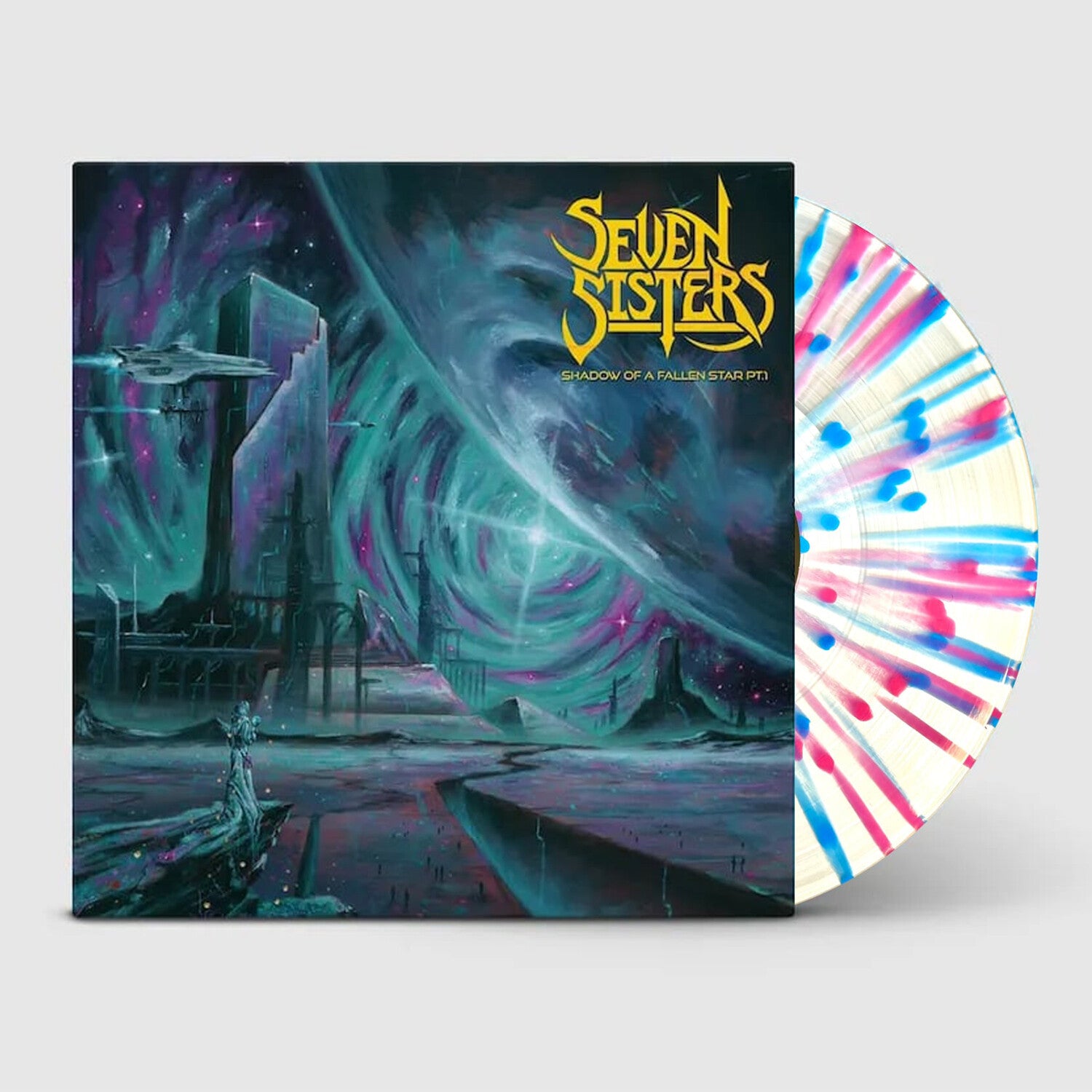 Seven Sisters - Shadow Of A Falling Star: Part 1 - Blue & Pink Splatter on Clear Vinyl (Clear Vinyl)