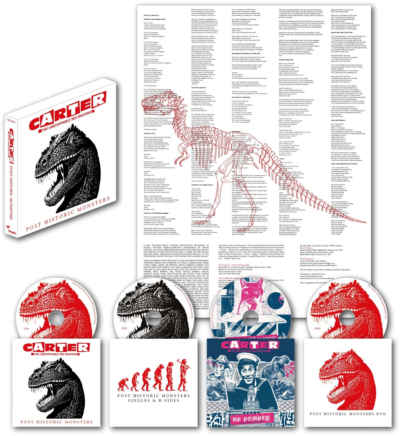 Carter the Unstoppable Sex Machine - Post Historic Monsters - 2024 Remaster 4xCD