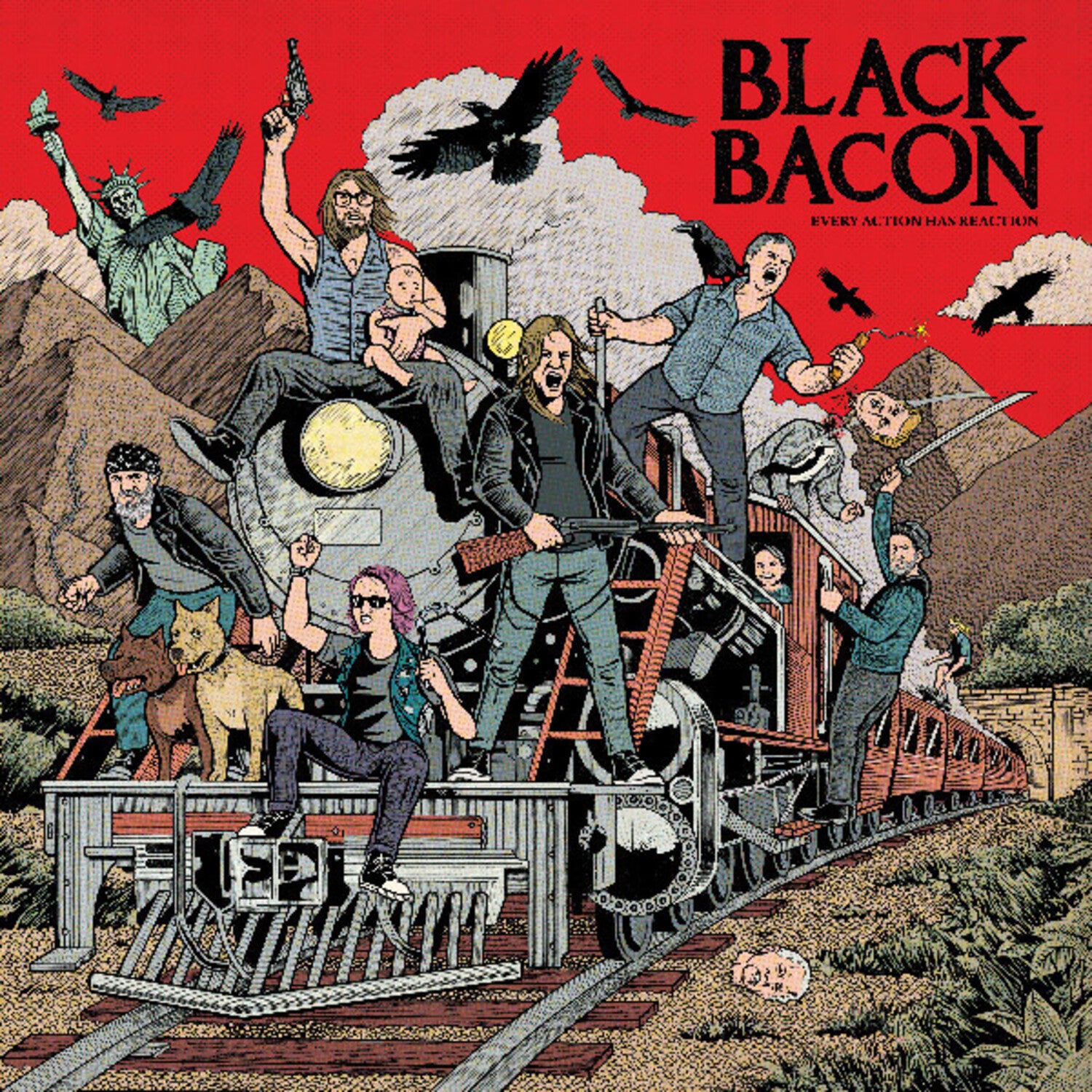 Black Bacon - Every Action Has Reaction - Coke Bottle Green (Green Vinyl)