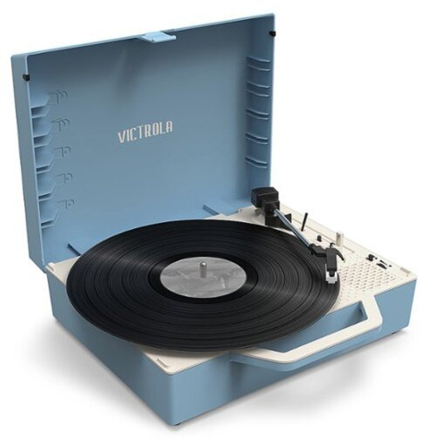 Victrola VSC-725SB-LBL Re-Spin Dual Bluetooth Sustainable Suitcase Record Player