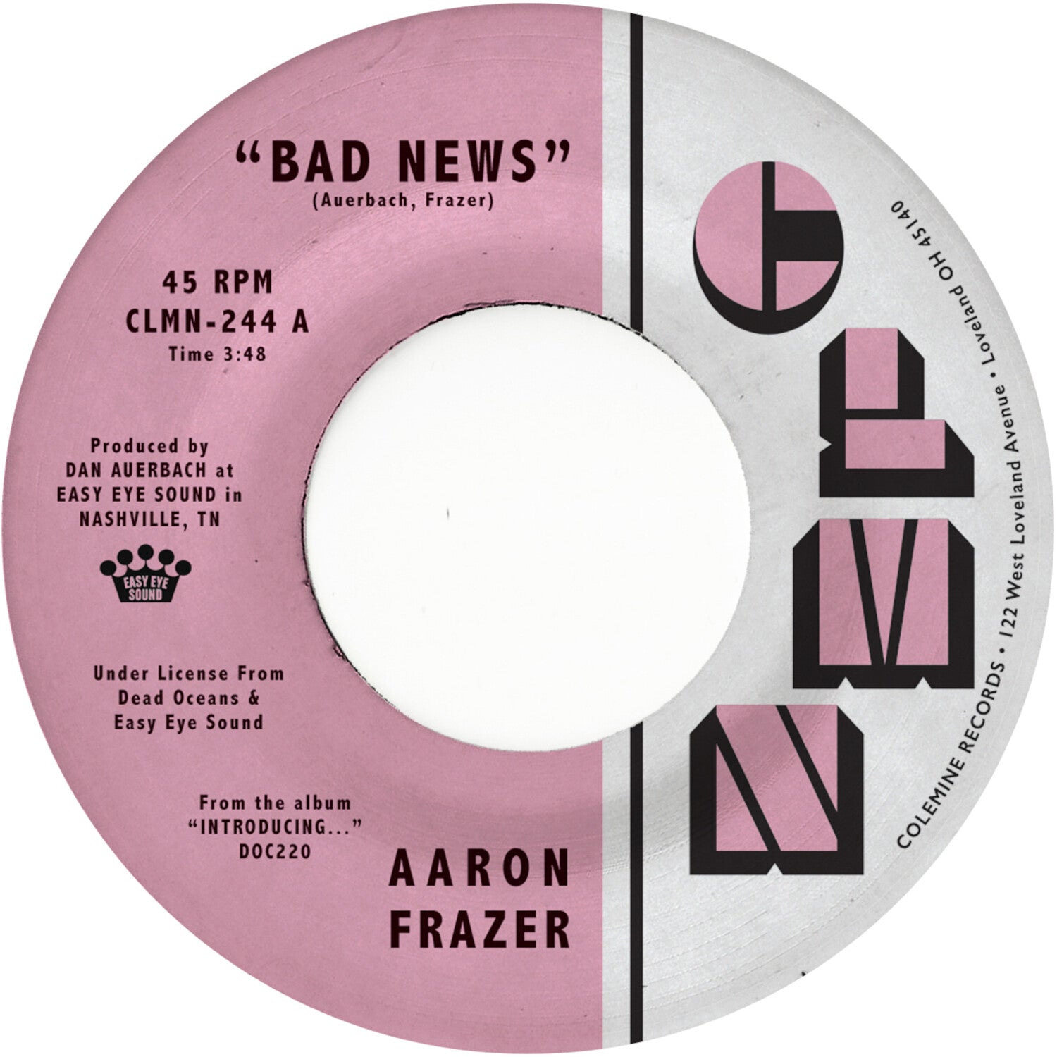 Aaron Frazer - Bad News / Done Lyin' (Gray Vinyl)