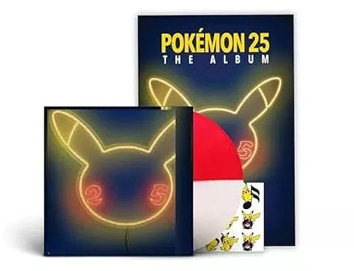 Various Artists - Pokemon 25: The Album / Various - Red & White Colored Vinyl with Poster (Red Vinyl)