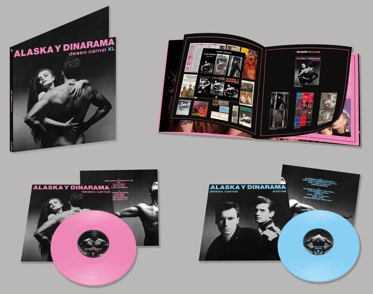 Alaska Y Dinarama - Deseo Carnal - Pink & Blue Vinyl 2xLP (Blue Vinyl)