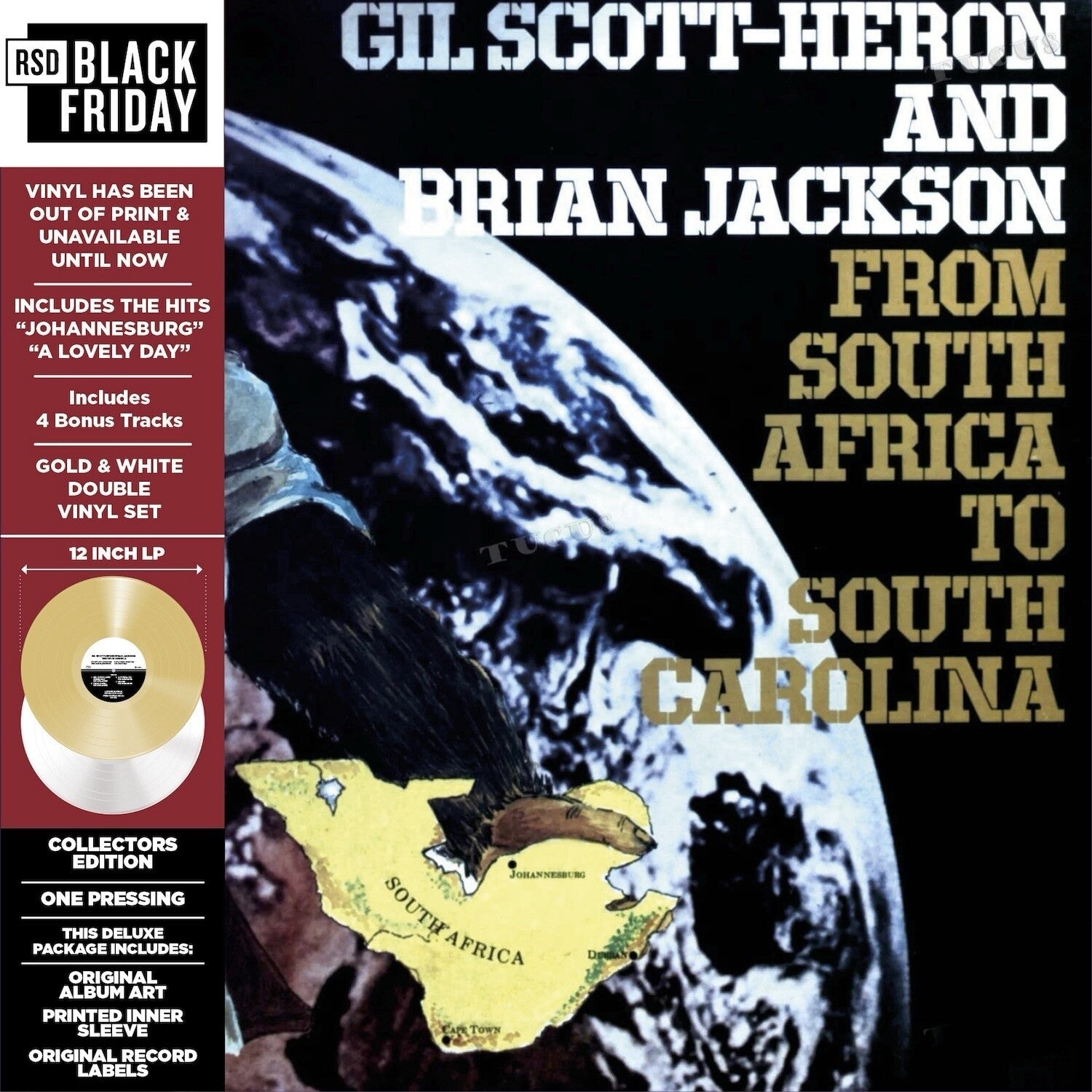 Gil Scott-Heron / Brian Jackson - From South Africa To South Carolina 2xLP (Gold Vinyl)