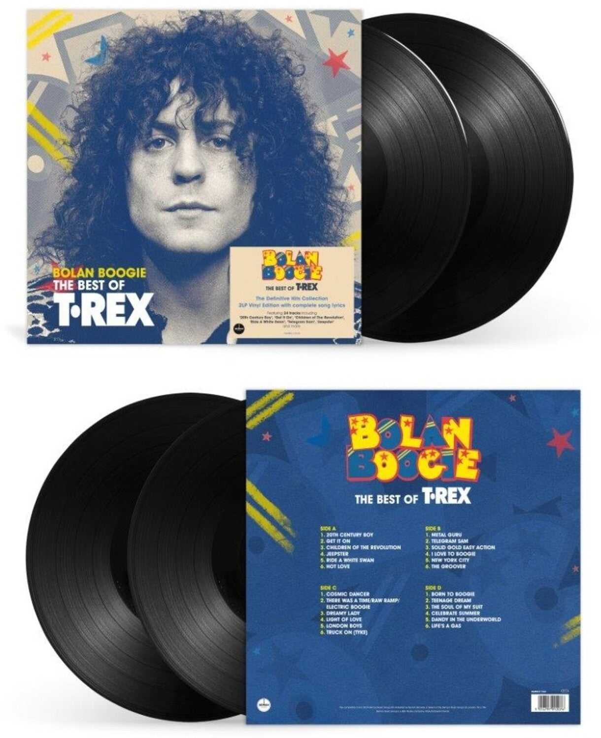 T.Rex - Bolan Boogie: The Very Best Of T.Rex - 140gm Black Vinyl 2xLP