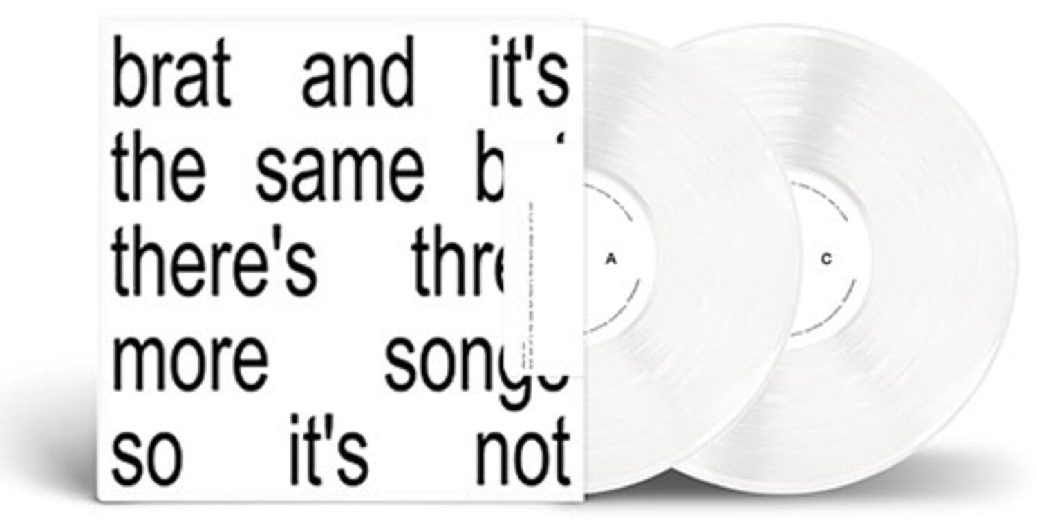 Charli XCX - Brat And It's The Same But There's Three More Songs So It's Not 2xLP (White Vinyl)