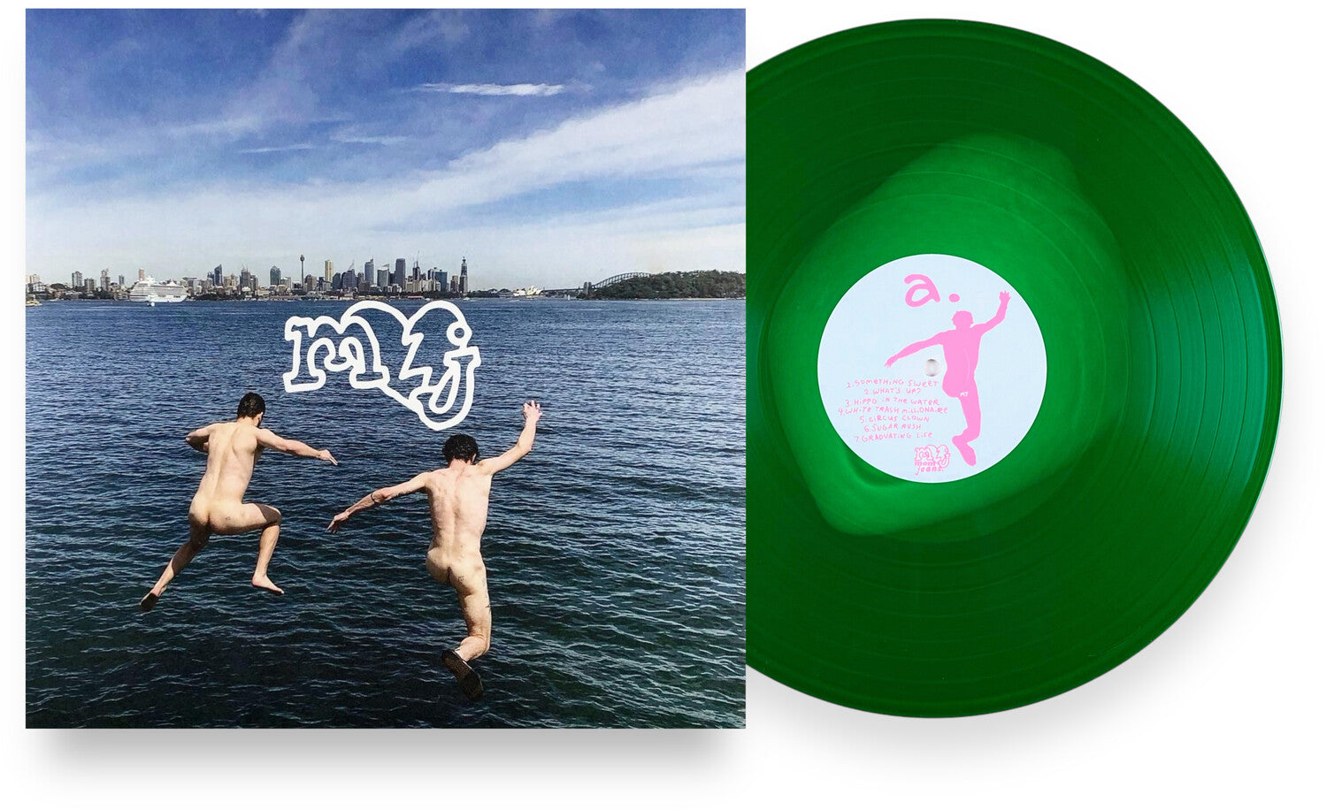 Mom Jeans. - Sweet Tooth - Pink in Green (Pink Vinyl)