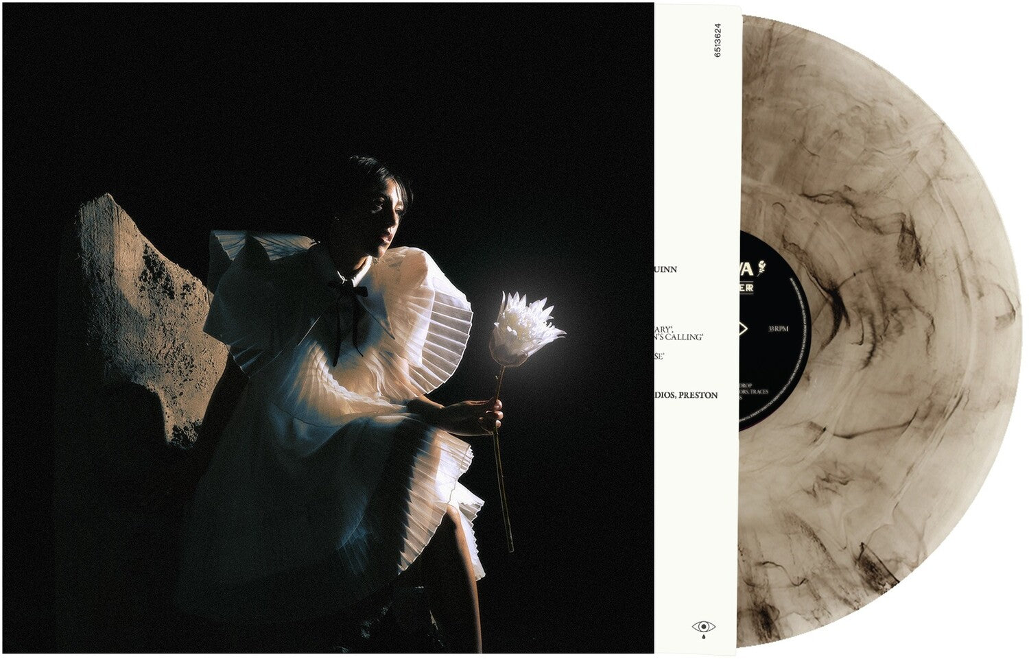 Telenova - Time Is A Flower [Black/Milky White LP] (White Vinyl)