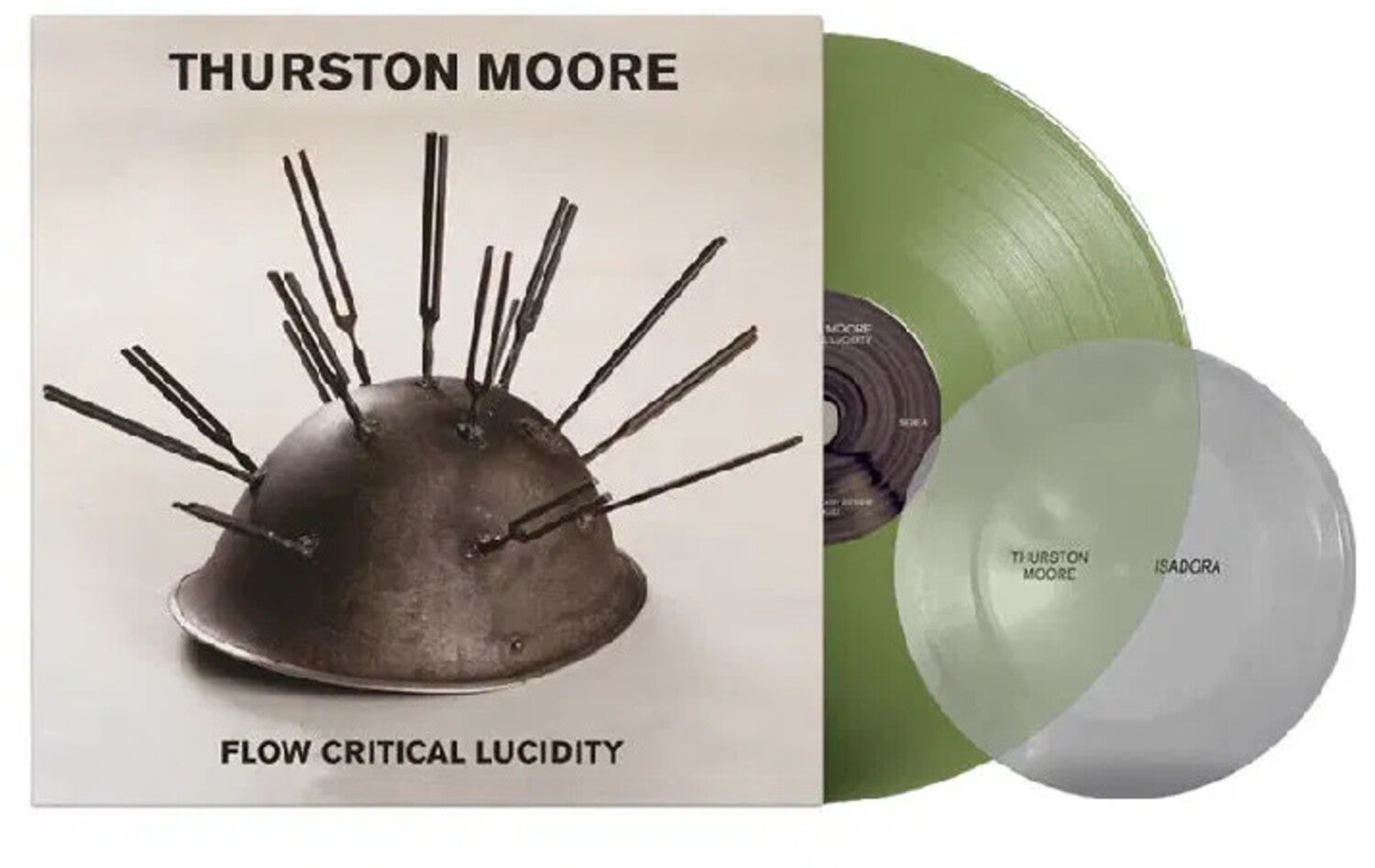 Thurston Moore - Flow Critical Lucidity - Green Colored Vinyl with Clear Flexi (Green Vinyl)