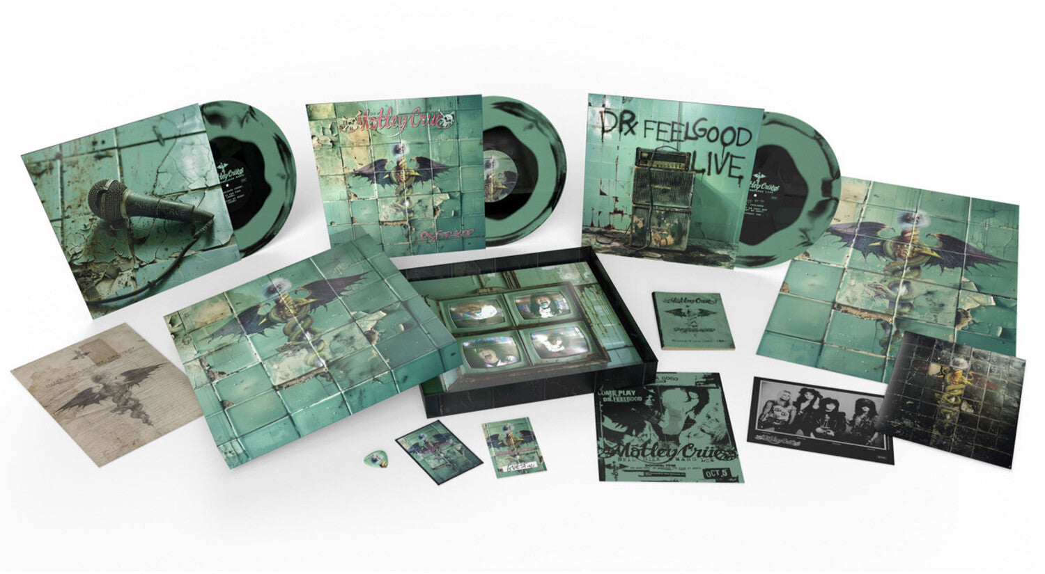 Motley Crue - Dr Feelgood 3xLP (Green Vinyl)