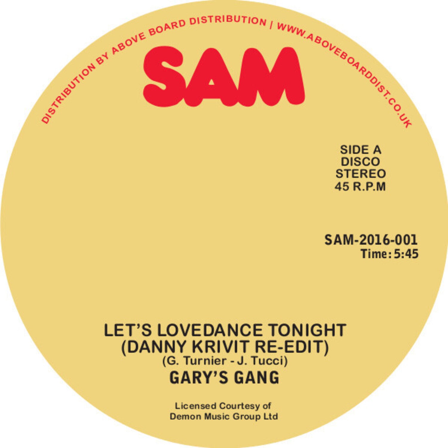 Gary's Gang - Let's Lovedance Tonight (Danny Krivit Re-Edit)
