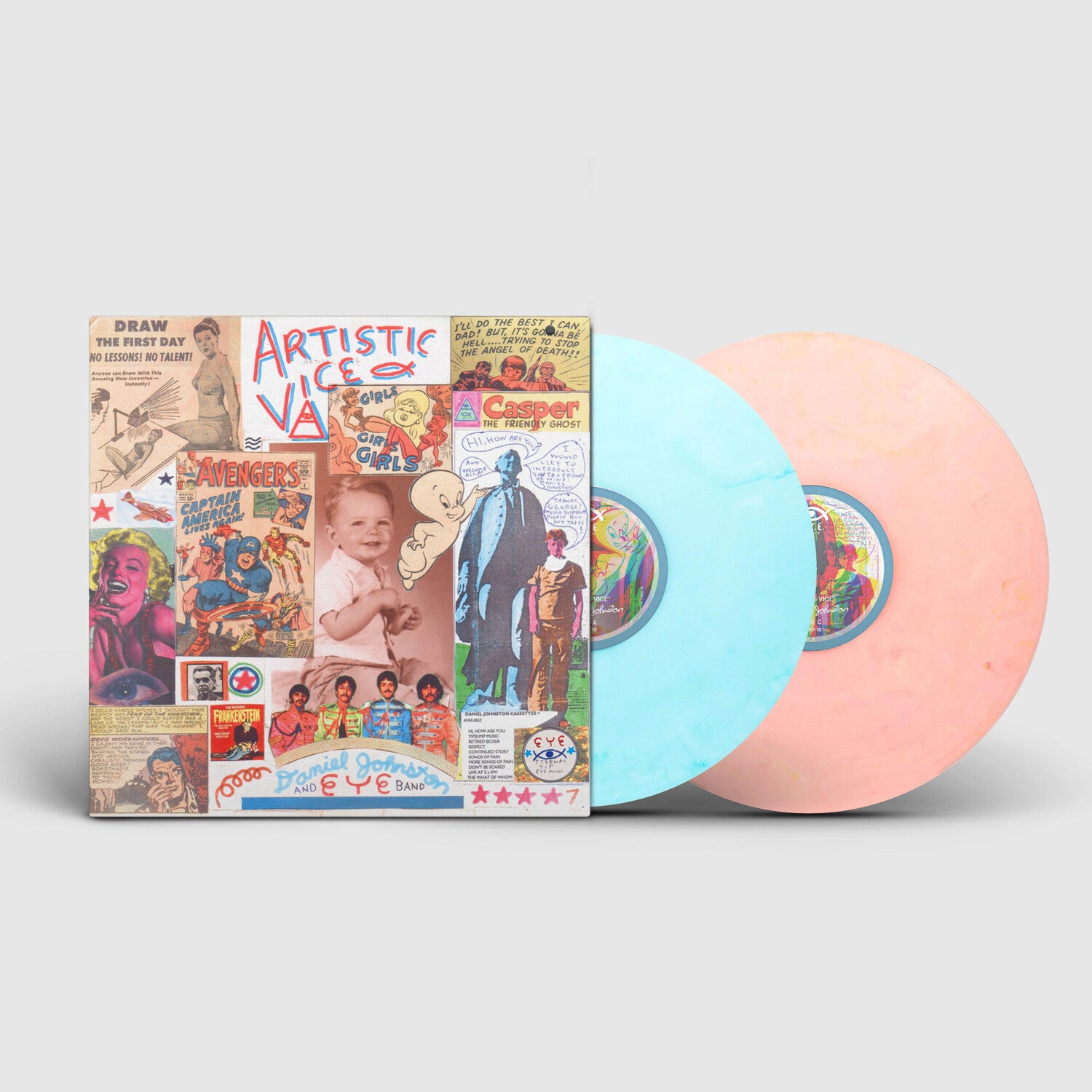 Daniel Johnston - Artistic Vice 2xLP (Blue Vinyl)
