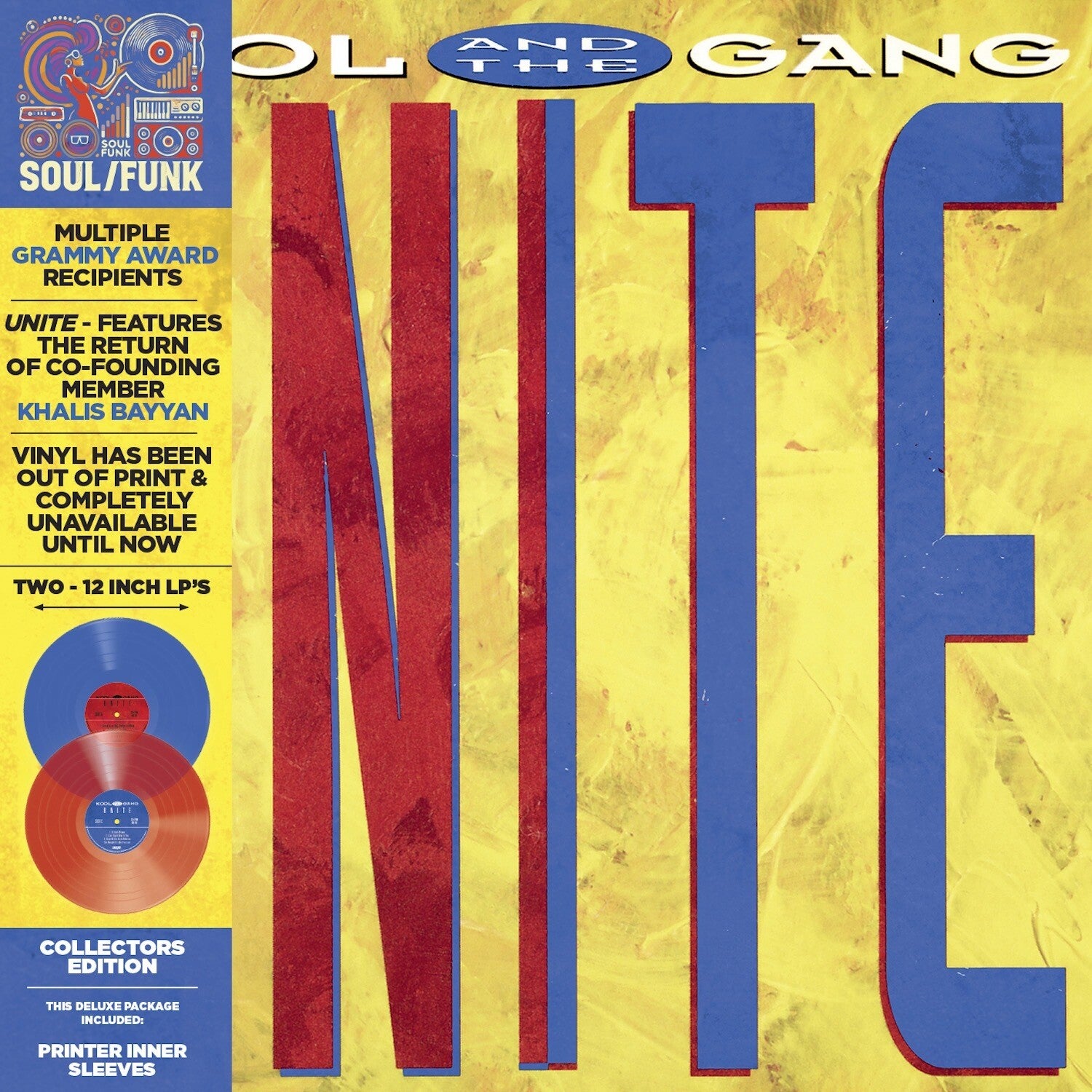Kool & the Gang - Unite 2xLP (Blue Vinyl)