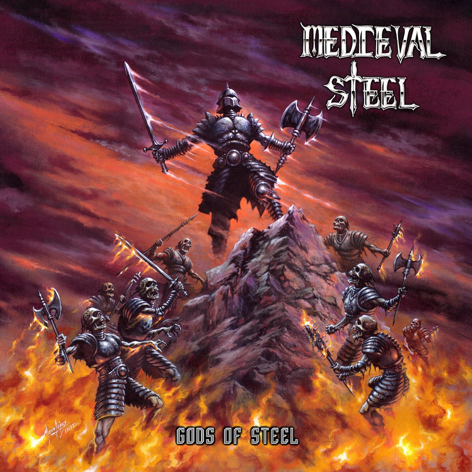 Medieval Steel - Gods of Steel (Red Vinyl)