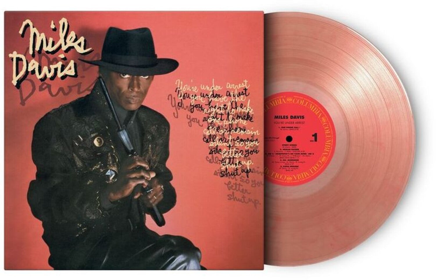 Miles Davis - You're Under Arrest - Limited 180-Gram Red & Clear Marble Colored Vinyl (Red Vinyl)