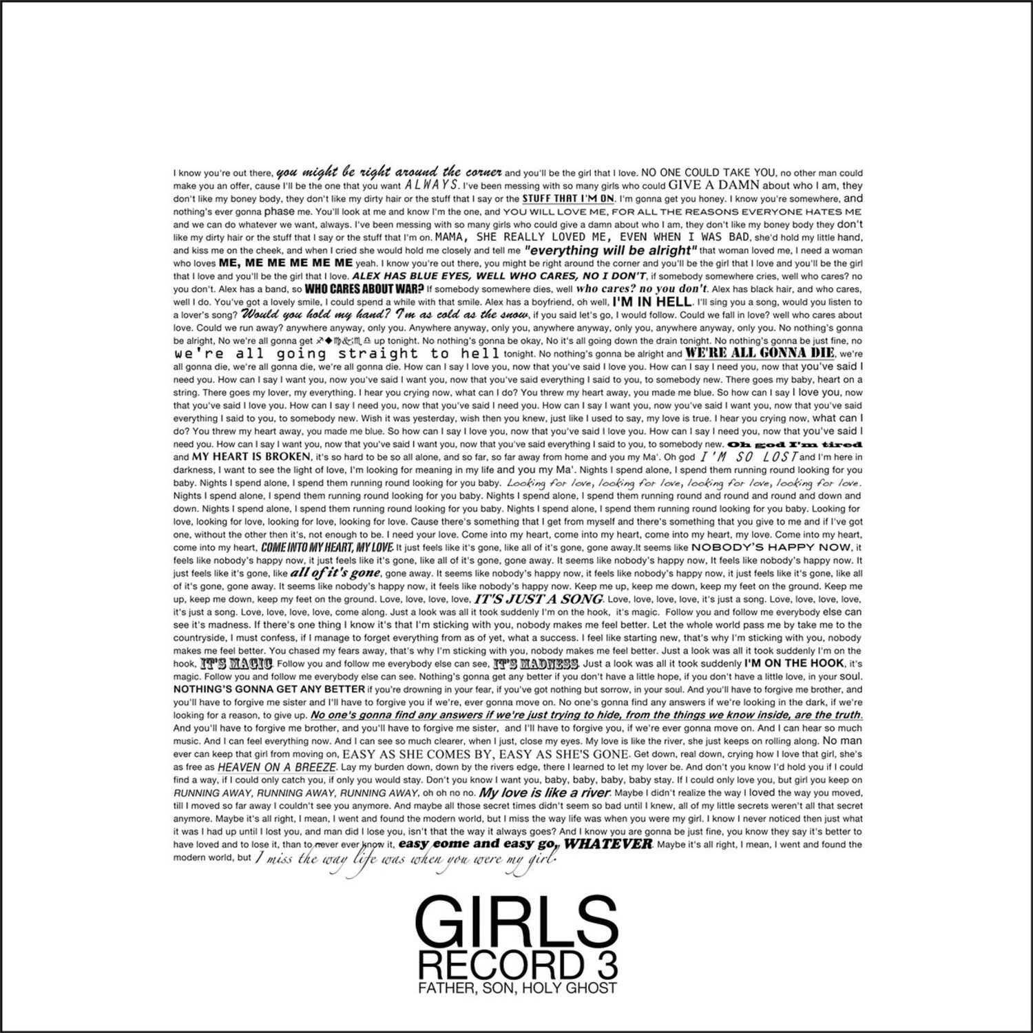Girls - Fathers Son Holy Ghost 2xLP (2024)