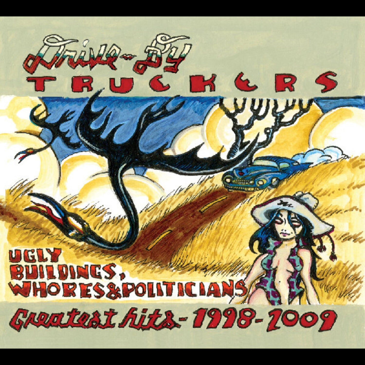 Drive-By Truckers - Ugly Buildings Whores And Politicians: Greatest Hits 1998-2009 2xLP (Clear Vinyl)