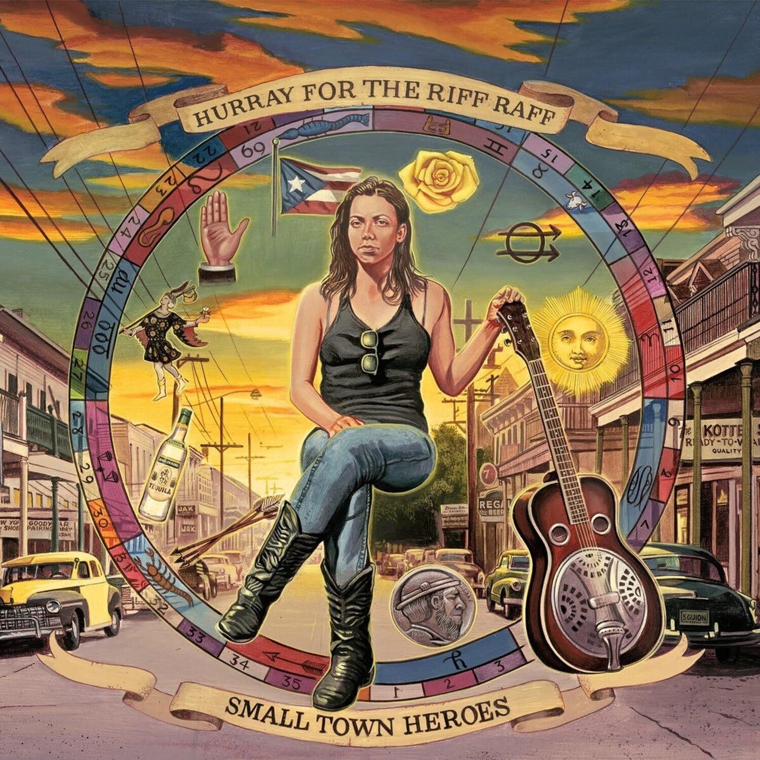 Hurray for the Riff Raff - Small Town Heroes - Pink Acid Wash (Pink Vinyl)
