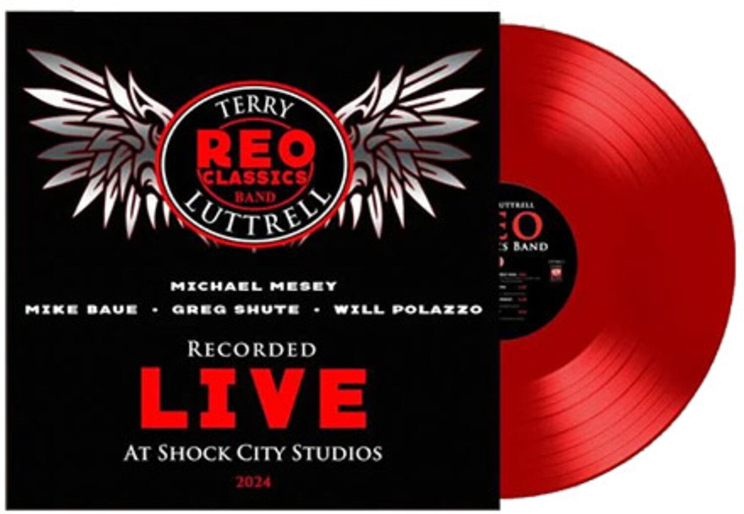 Reo Classics Band / Terry Luttrell - Recorded Live At Shock City Studios 2024 (Red Vinyl)